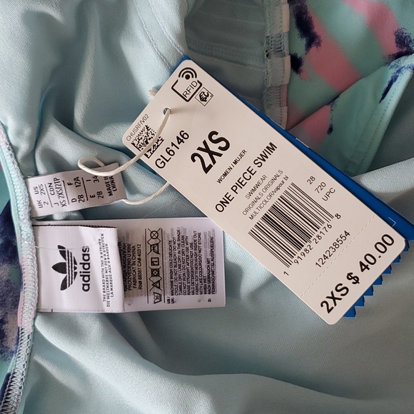 Adidas Swimwear Swimsuit Bathing suit One Piece Size 2XS - Picture 8 of 10